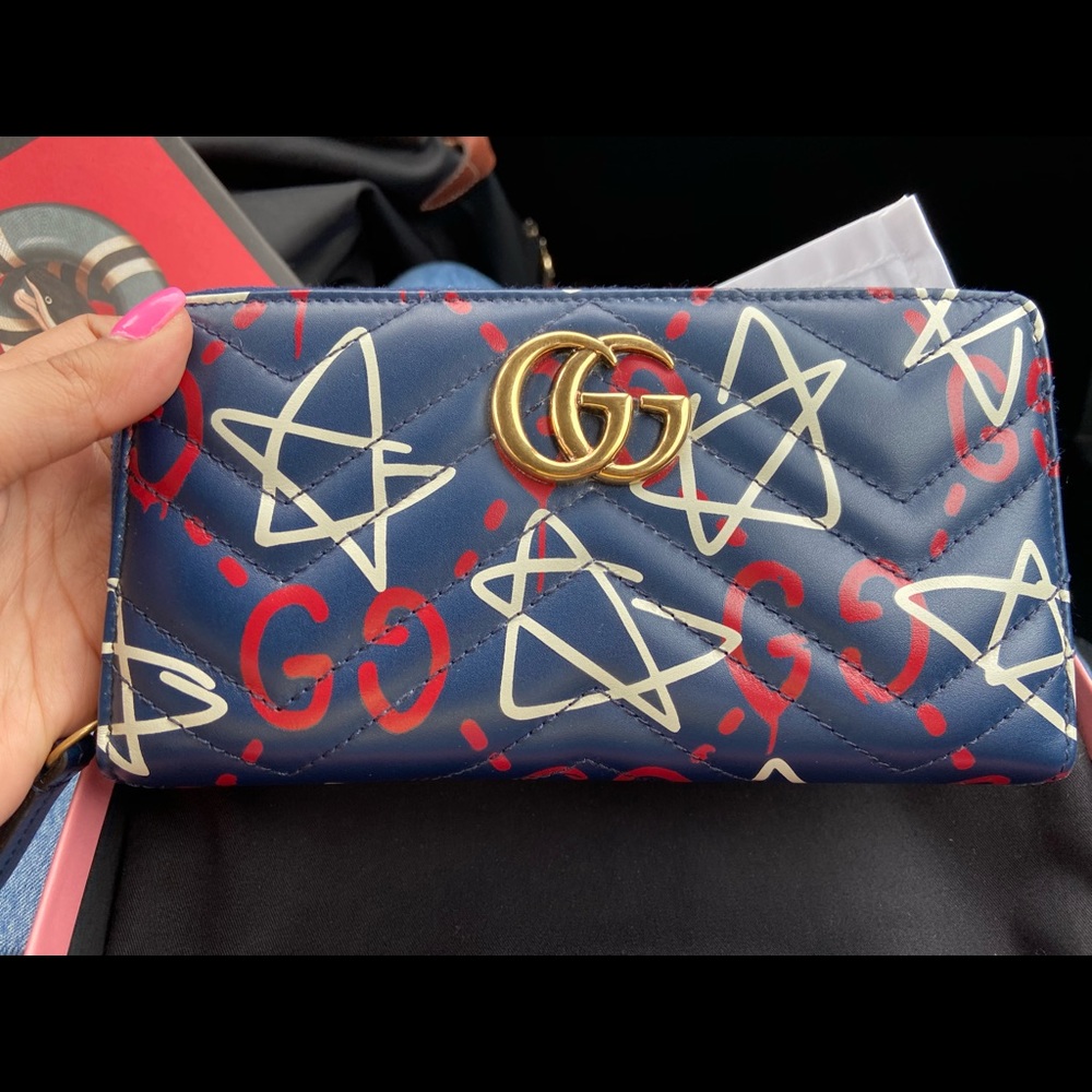 Gucci ghost face wallet